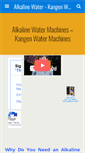 Mobile Screenshot of kangenwater-alkalinewater.com